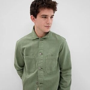 Gap Denim Utility Shirt Jacket with Washwell